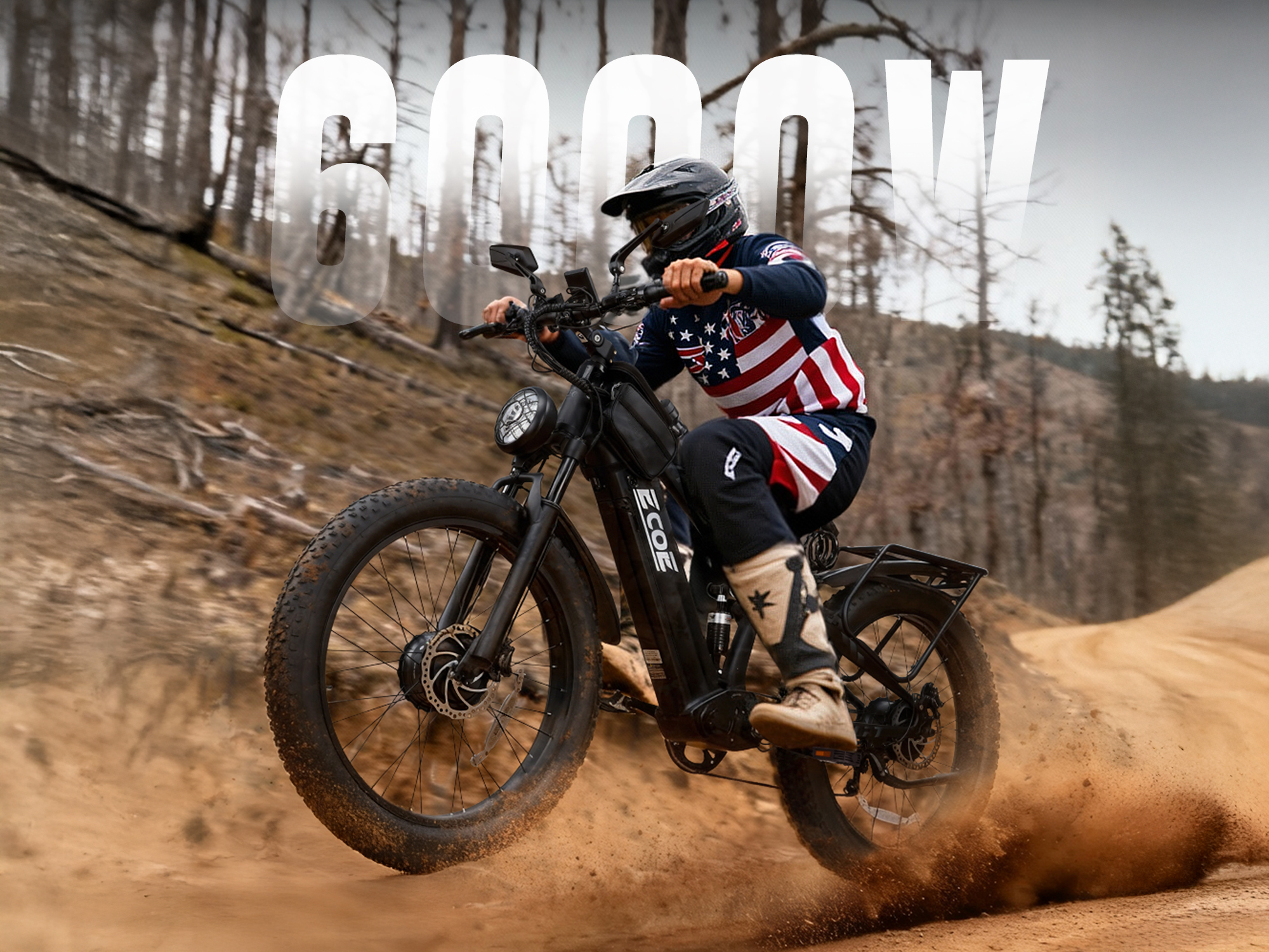 EcoE 6000W Dual Motor Electric Bike for Adults