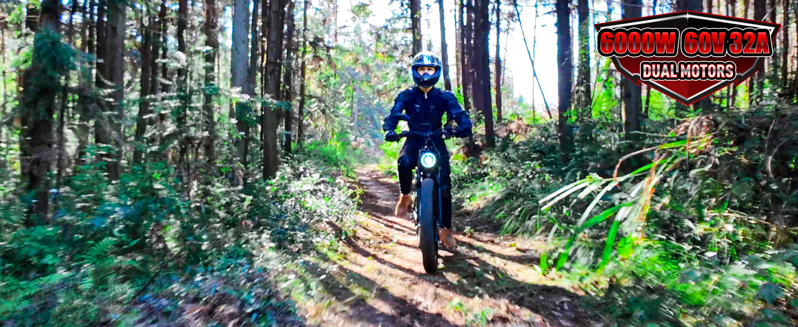 EcoE 6000W Dual Motor Electric Bike for Adults 52MPH with 60V32A, 26×4 Fat Tire All Terrain Ebikes, Full Suspension E Bike, SHM 7-Speed Gear Electric Bicycle